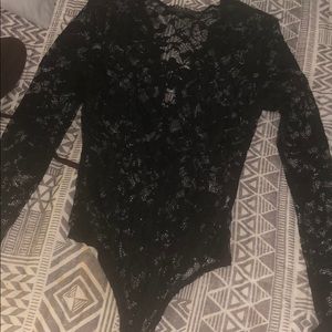 Lace body suit